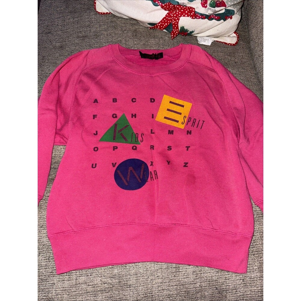 Vintage ESPIRIT Pink Toddler Girl Crewneck Size Small